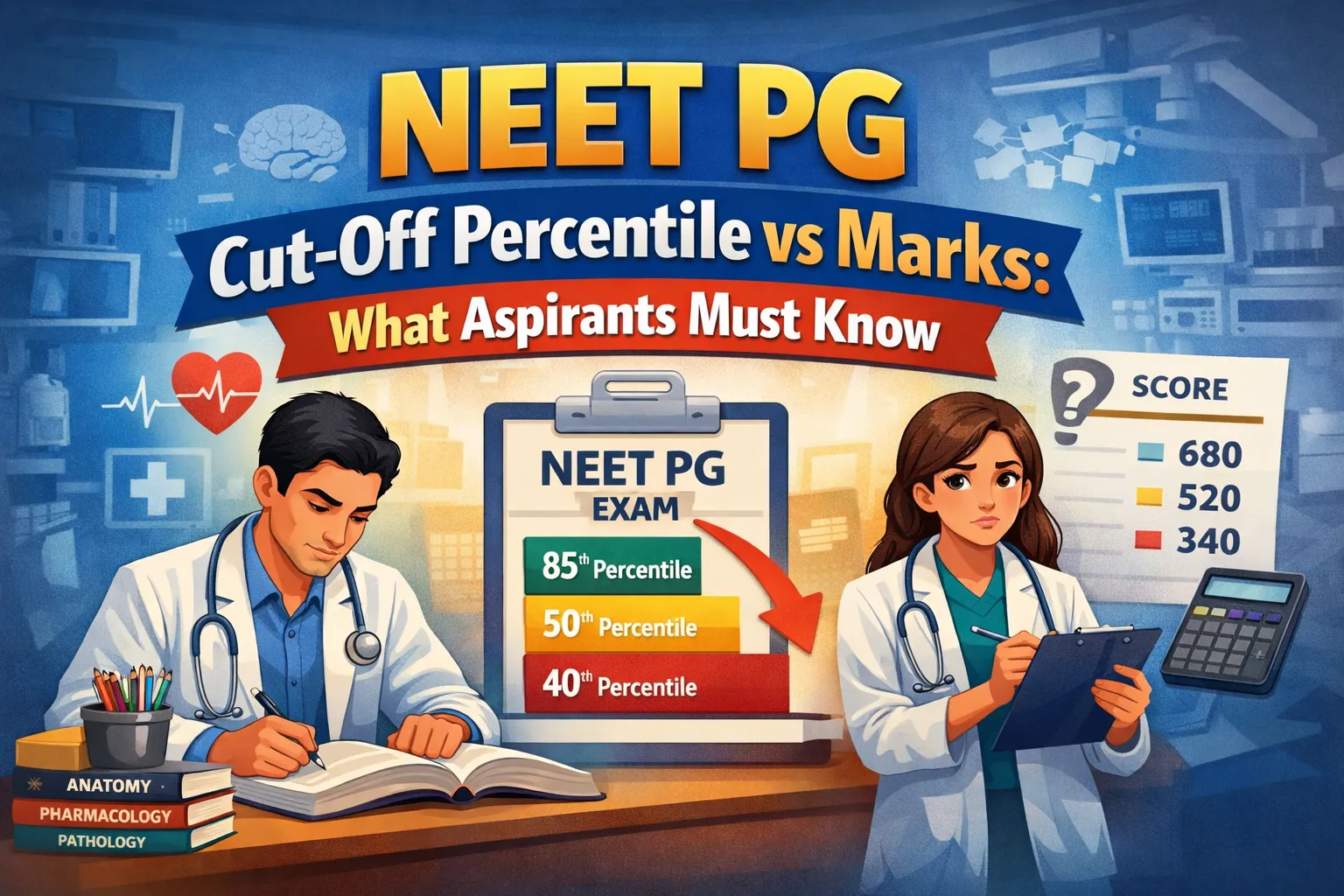 NEET PG Cut-Off Percentile vs Marks: What Aspirants Must Know
